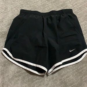 black Nike shorts